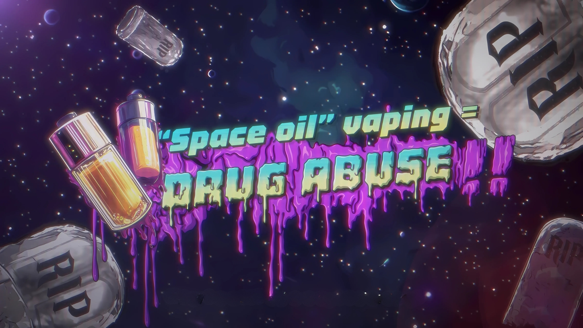 Vaping “space oil” is same as taking drugs